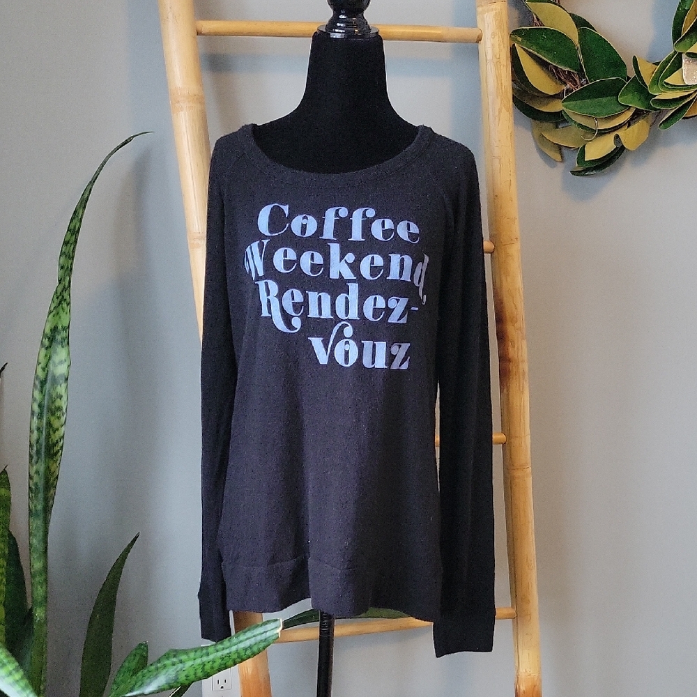 Chaser "Coffee Weekend Rendez-Vouz" Fleece Sweatshirt